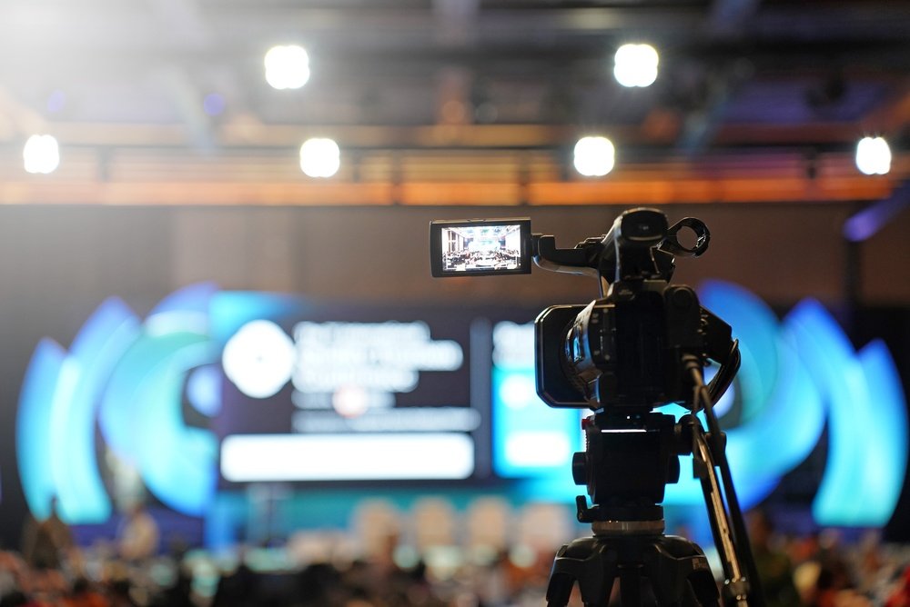 Video Camera Recording Corporate event